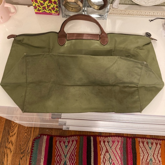 Longchamp Le Pliage large travel tote WELL-WORN - Picture 5 of 9